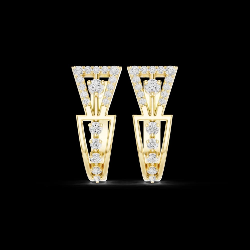Soul Mate lab grown diamond earring design - Image 3 Soul Mate lab grown diamond earring design, view 3 of 6
