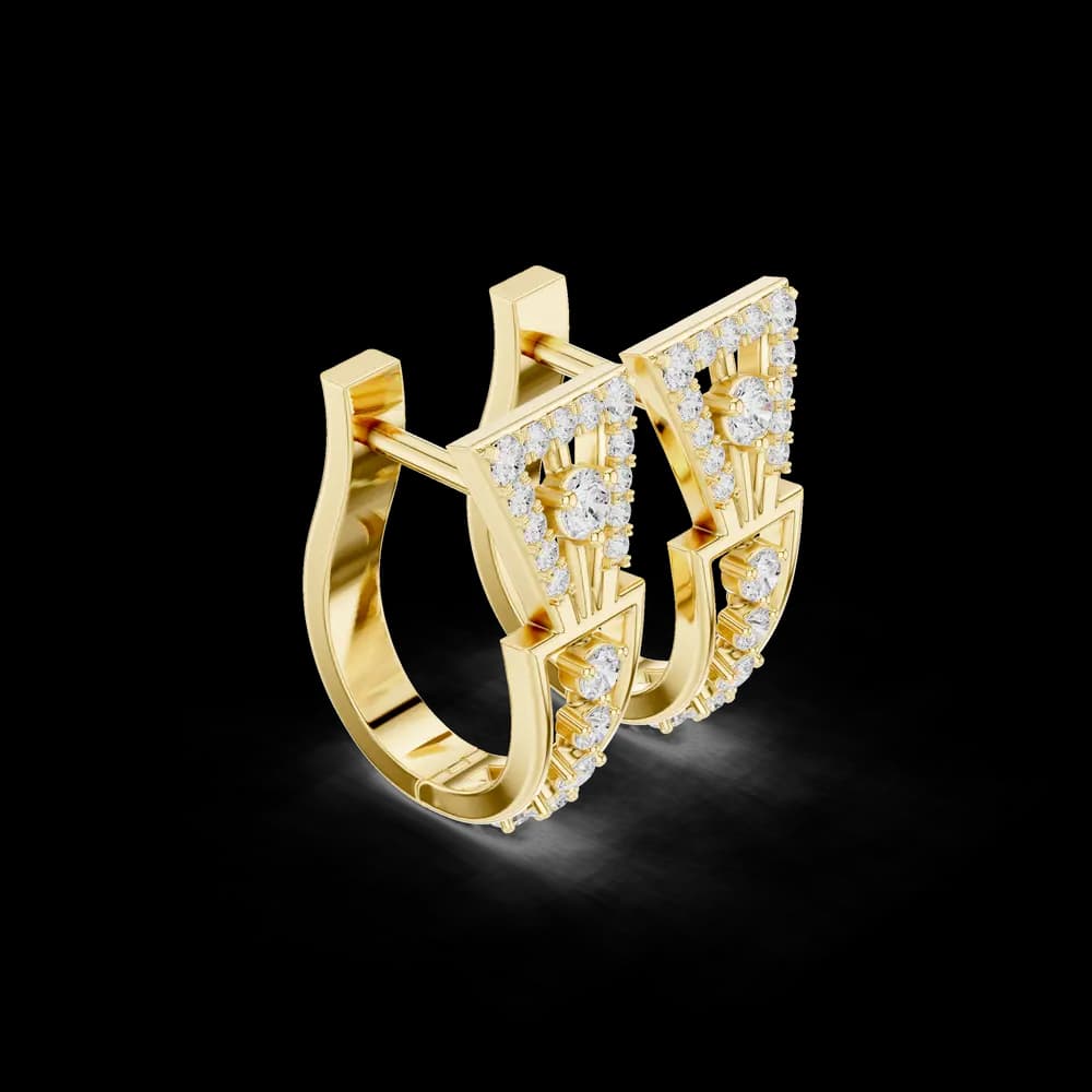 Soul Mate lab grown diamond earring design - Image 4 Soul Mate lab grown diamond earring design, view 4 of 6