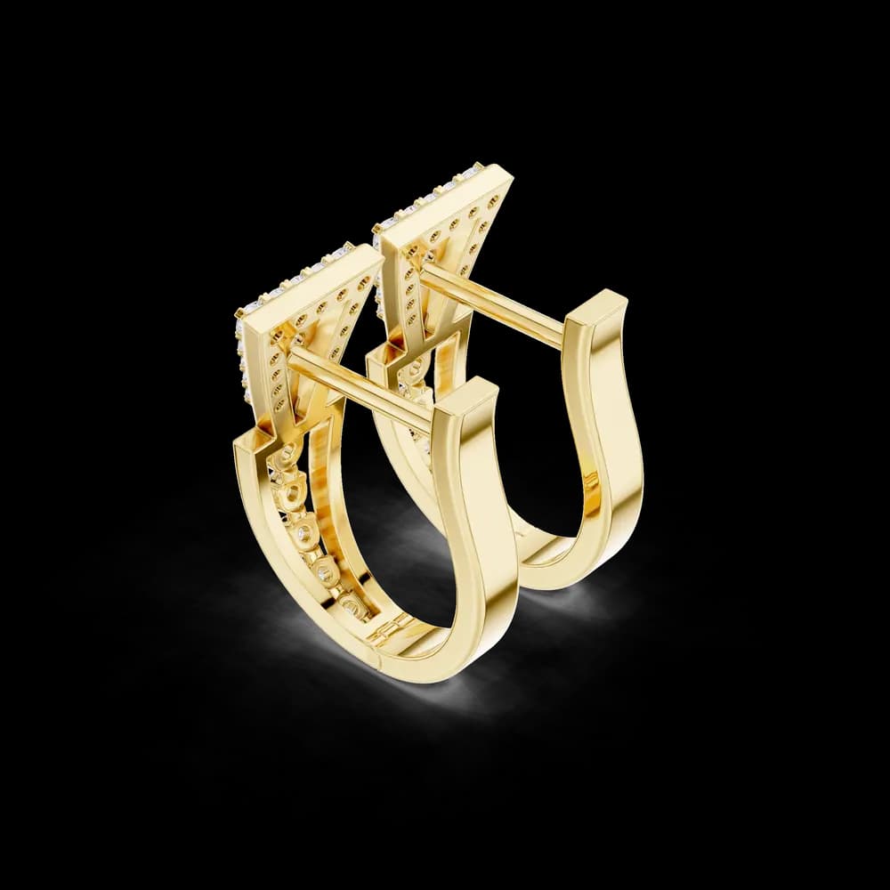 Soul Mate lab grown diamond earring design - Image 5 Soul Mate lab grown diamond earring design, view 5 of 6