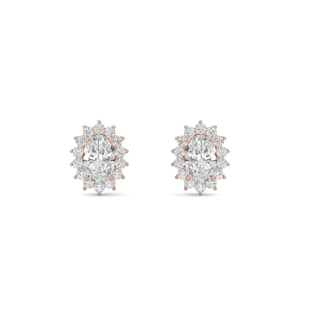 Sparkling Lab Grown Diamond Burst Stud Earrings - Image 1 Sparkling Lab Grown Diamond Burst Stud Earrings, view 1 of 4