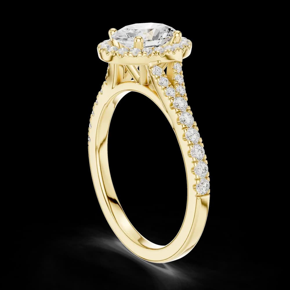 Classic Oval Halo Solitaire Ring - Image 4 Classic Oval Halo Solitaire Ring, view 4 of 6