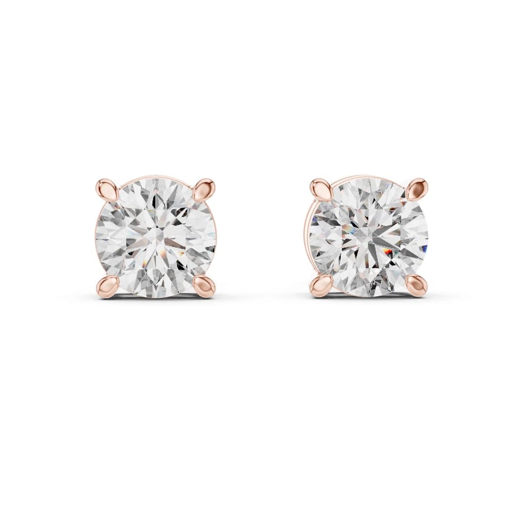 Sparkling Halo Lab Grown Diamond Earrings - Image 1 Sparkling Halo Lab Grown Diamond Earrings, view 1 of 3