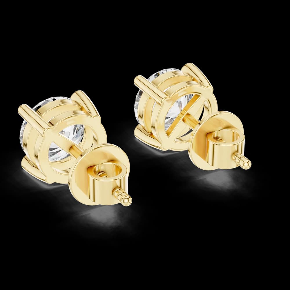 Sparkling Halo Lab Grown Diamond Earrings - Image 3 Sparkling Halo Lab Grown Diamond Earrings, view 3 of 3