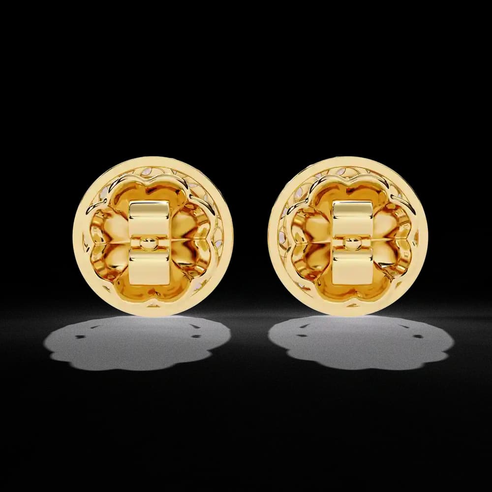 Sparkling Halo Lab Grown Diamond Stud Earrings - Image 13 Sparkling Halo Lab Grown Diamond Stud Earrings, view 13 of 18