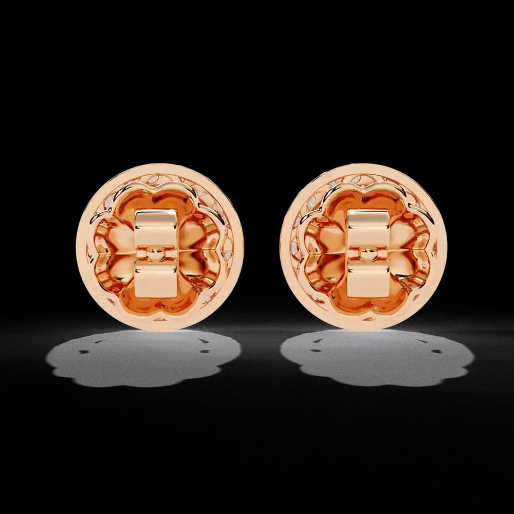 Sparkling Halo Lab Grown Diamond Stud Earrings - Image 14 Sparkling Halo Lab Grown Diamond Stud Earrings, view 14 of 18