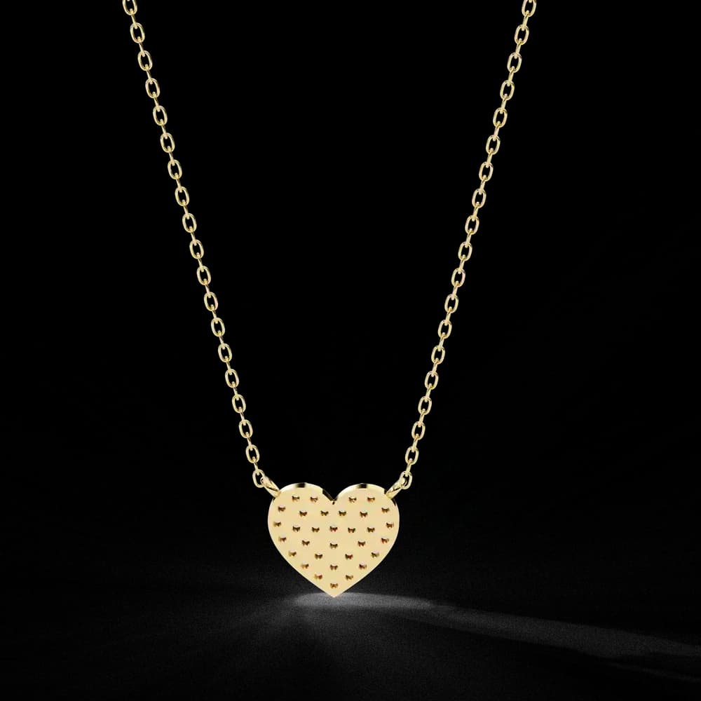 Sparkling Heart Lab Grown Diamond Pendant - Image 12 Sparkling Heart Lab Grown Diamond Pendant, view 12 of 22
