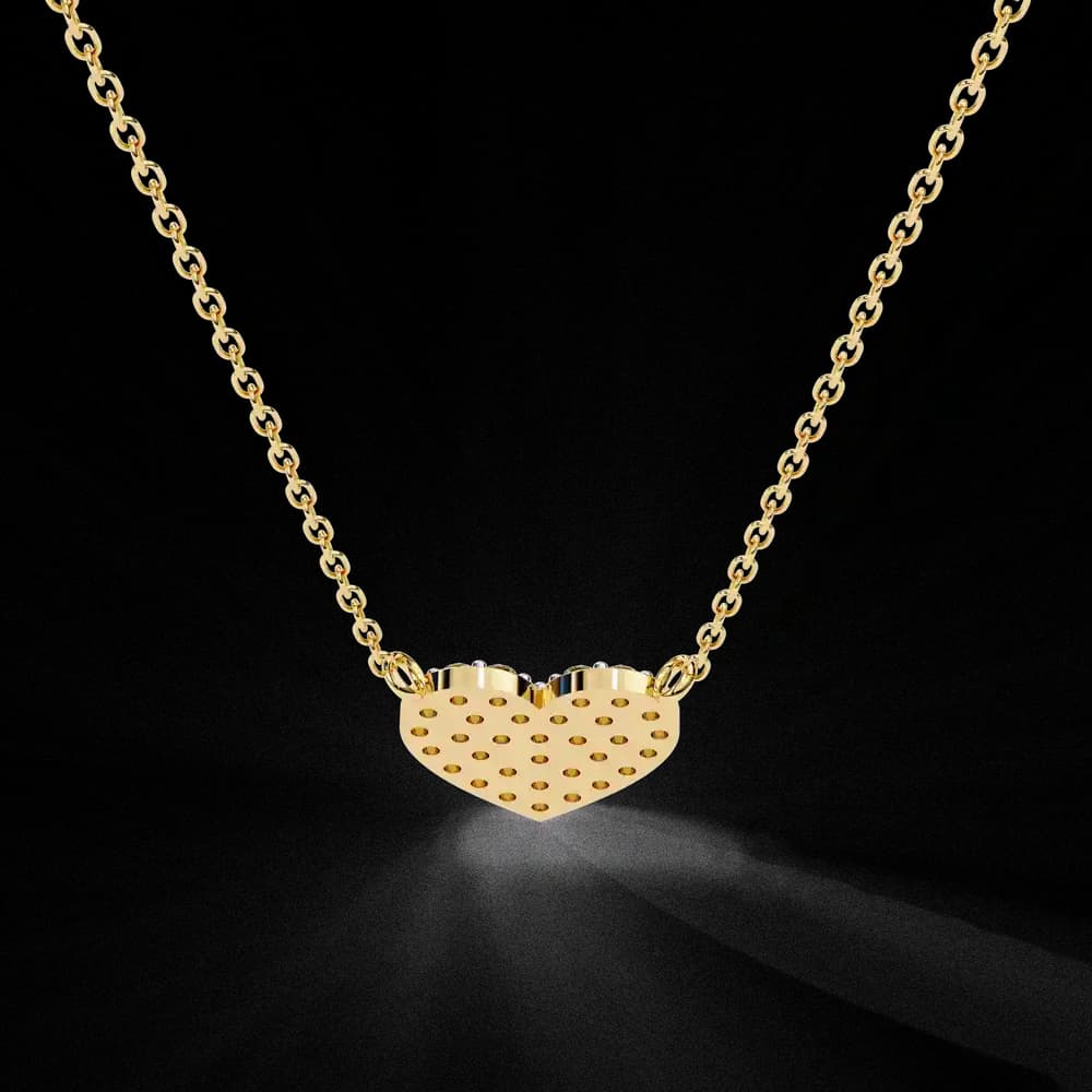 Sparkling Heart Lab Grown Diamond Pendant - Image 14 Sparkling Heart Lab Grown Diamond Pendant, view 14 of 22