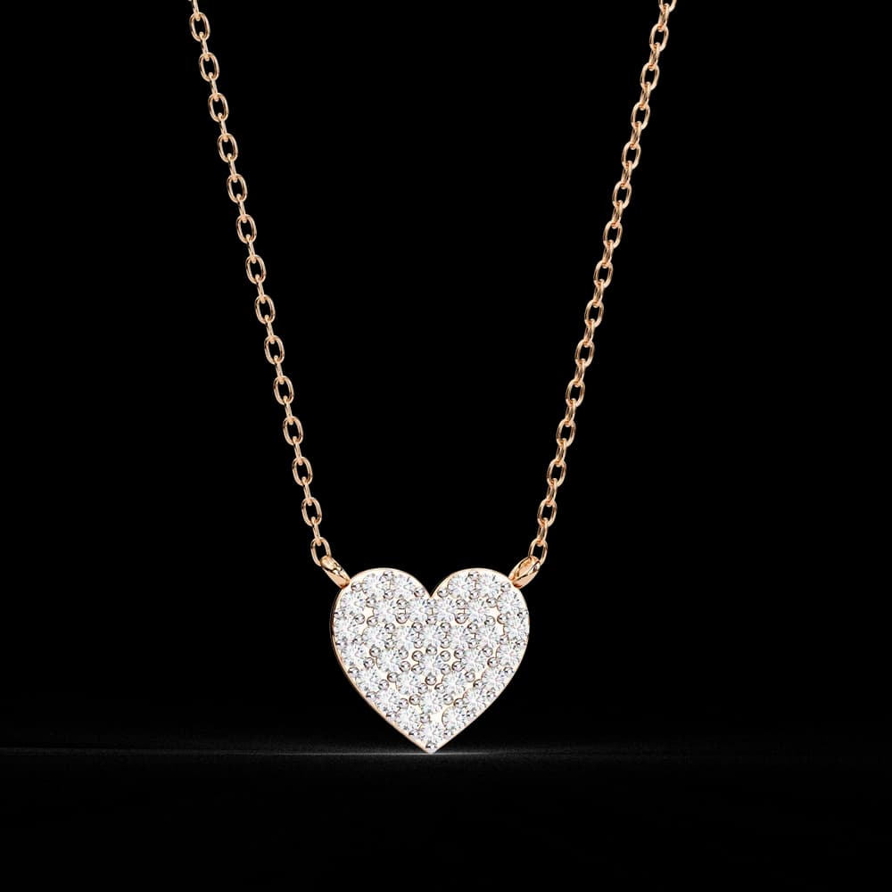 Sparkling Heart Lab Grown Diamond Pendant - Image 6 Sparkling Heart Lab Grown Diamond Pendant, view 6 of 22