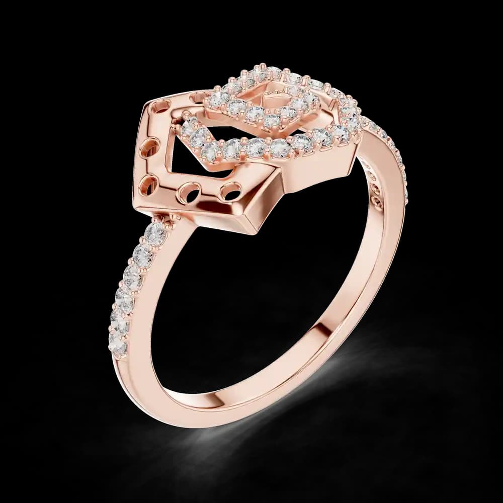 Sparkling Lab grown diamond ring style - Image 1 Sparkling Lab grown diamond ring style, view 1 of 1