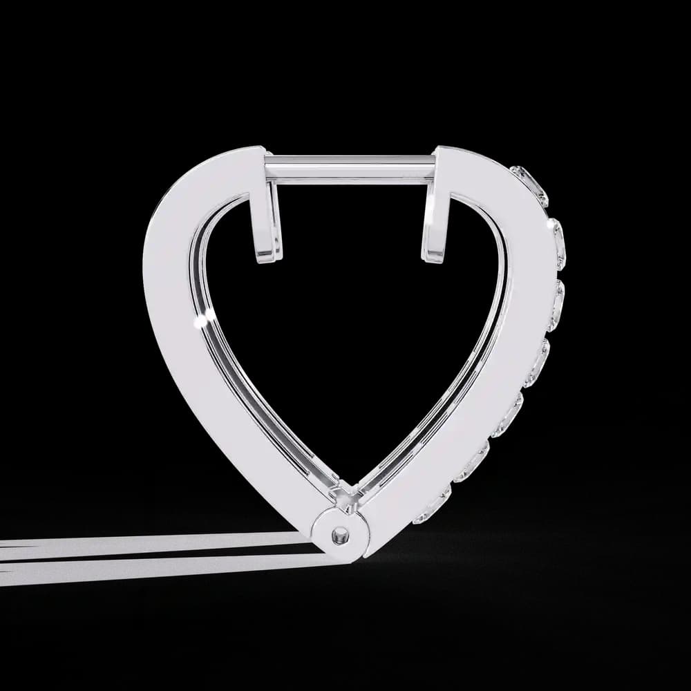 Velora Arc Lab Grown Diamond Huggies - Image 3 Velora Arc Lab Grown Diamond Huggies, view 3 of 4
