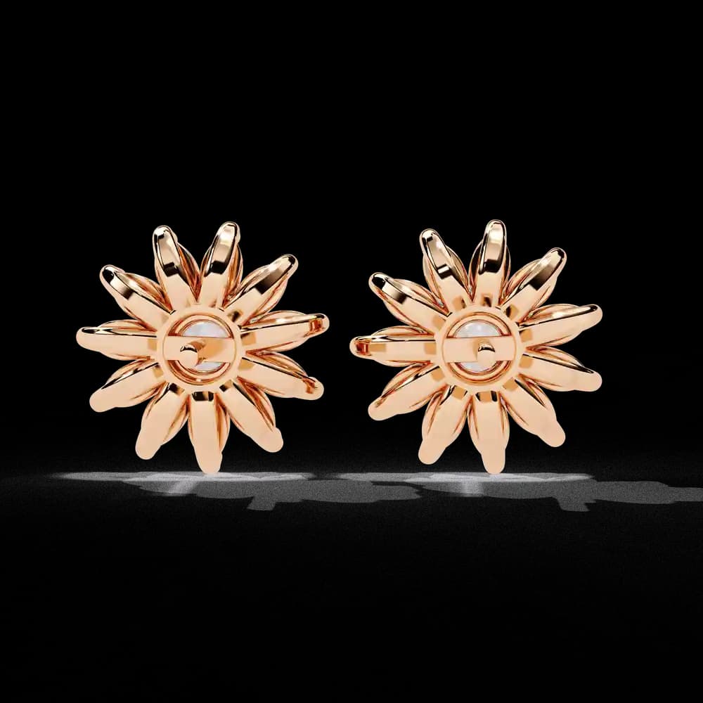 Starburst Lab Grown Diamond Stud Earrings - Image 2 Starburst Lab Grown Diamond Stud Earrings, view 2 of 15