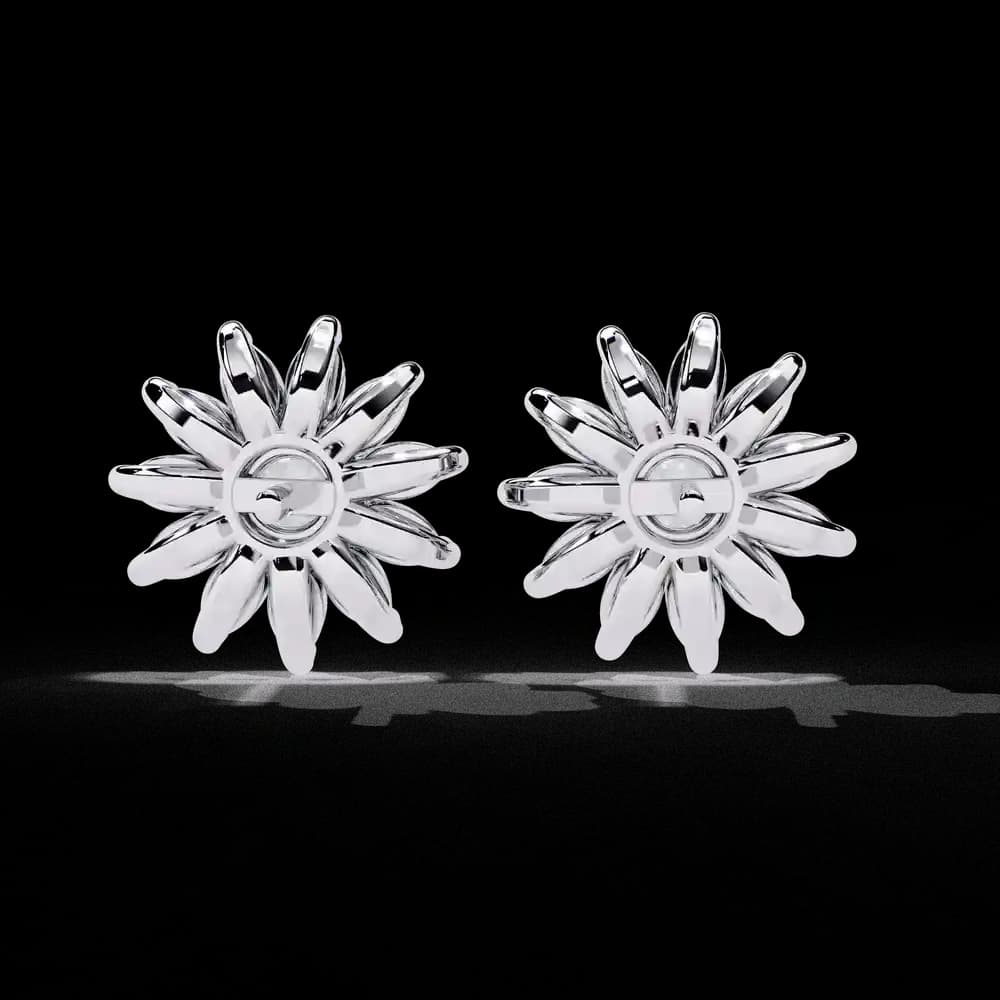 Starburst Lab Grown Diamond Stud Earrings - Image 6 Starburst Lab Grown Diamond Stud Earrings, view 6 of 15