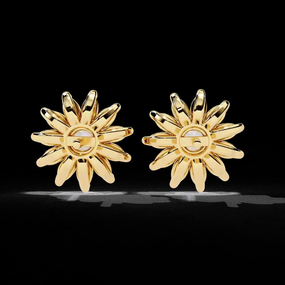 Starburst Lab Grown Diamond Stud Earrings - Image 7 Starburst Lab Grown Diamond Stud Earrings, view 7 of 15