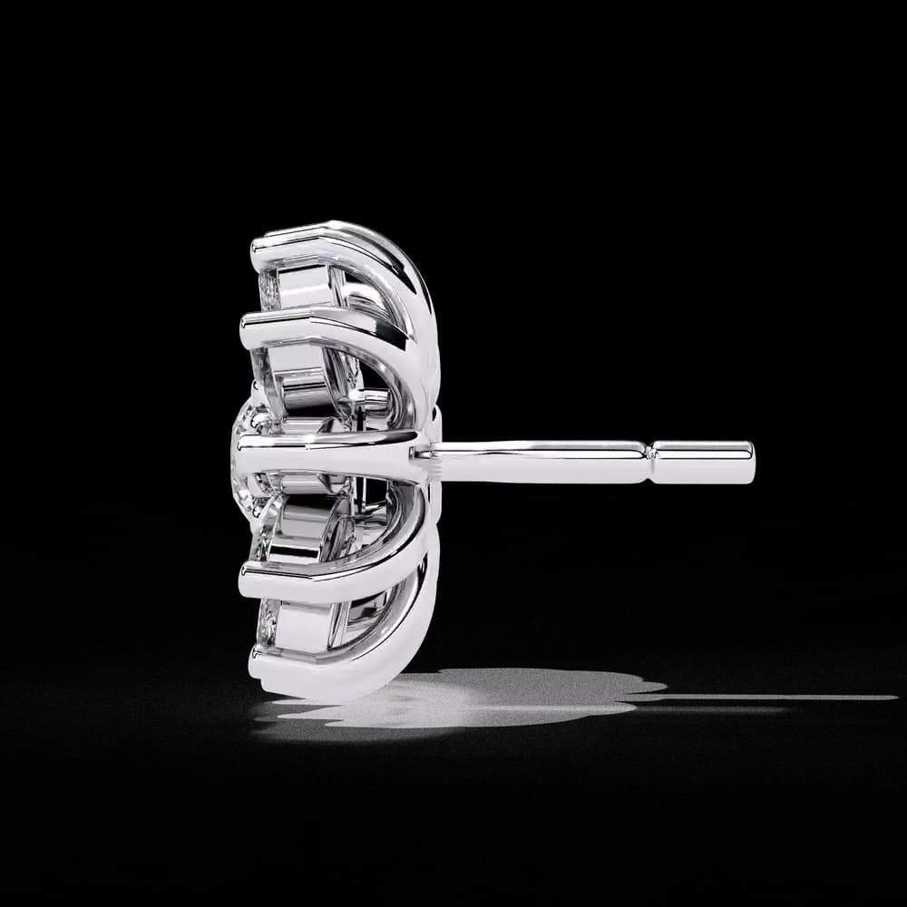 Starburst Lab Grown Diamond Stud Earrings - Image 8 Starburst Lab Grown Diamond Stud Earrings, view 8 of 15