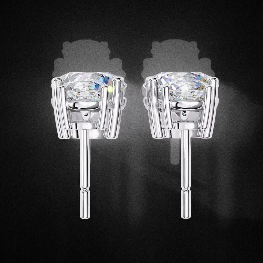 Starlight Round Lab Grown Diamond Cut Solitaire Drop Earrings - Image 12 Starlight Round Lab Grown Diamond Cut Solitaire Drop Earrings, view 12 of 16