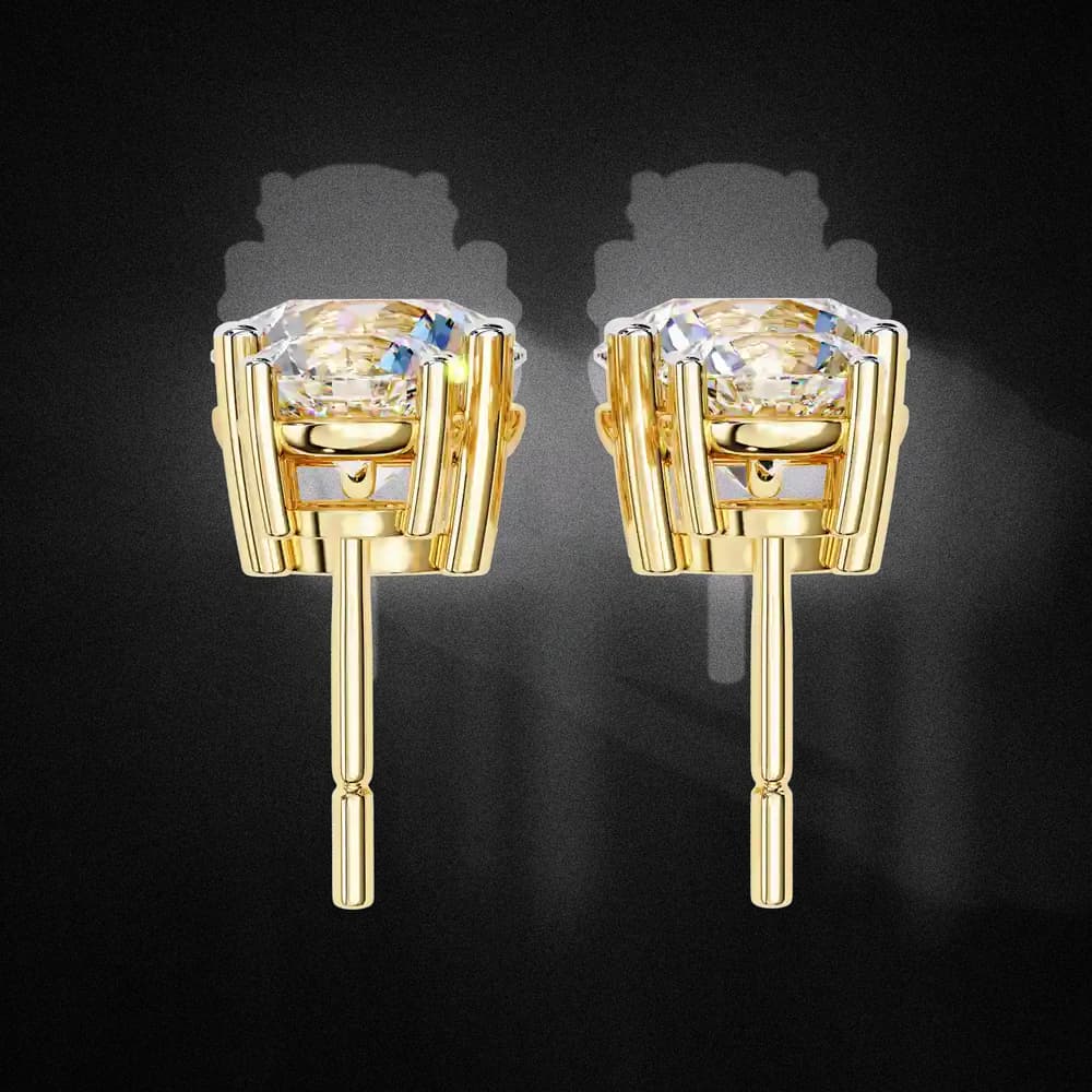 Starlight Round Lab Grown Diamond Cut Solitaire Drop Earrings - Image 13 Starlight Round Lab Grown Diamond Cut Solitaire Drop Earrings, view 13 of 16