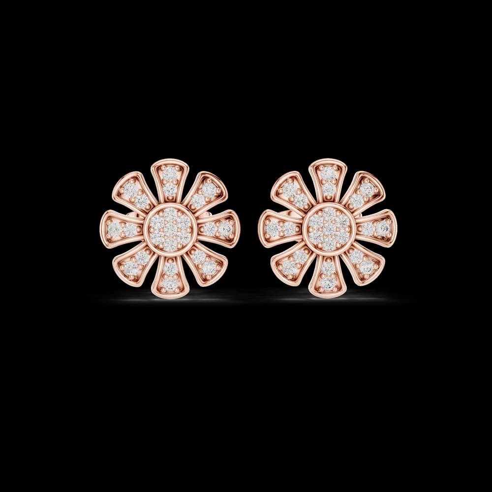 Starlit Gleam lab grown diamond earring design - Image 1 Starlit Gleam lab grown diamond earring design, view 1 of 6