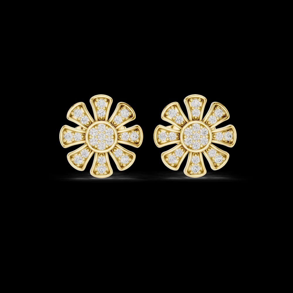 Starlit Gleam lab grown diamond earring design - Image 3 Starlit Gleam lab grown diamond earring design, view 3 of 6