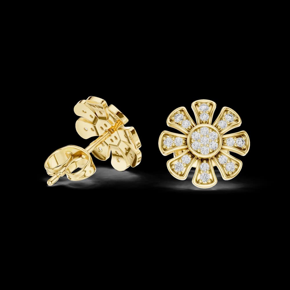 Starlit Gleam lab grown diamond earring design - Image 4 Starlit Gleam lab grown diamond earring design, view 4 of 6