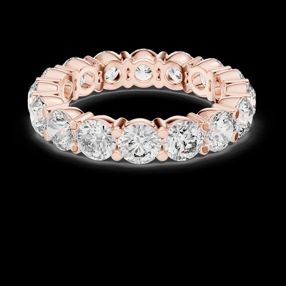 Large Round Shared-Prong Diamond Eternity Band - Image 1 Large Round Shared-Prong Diamond Eternity Band, view 1 of 6