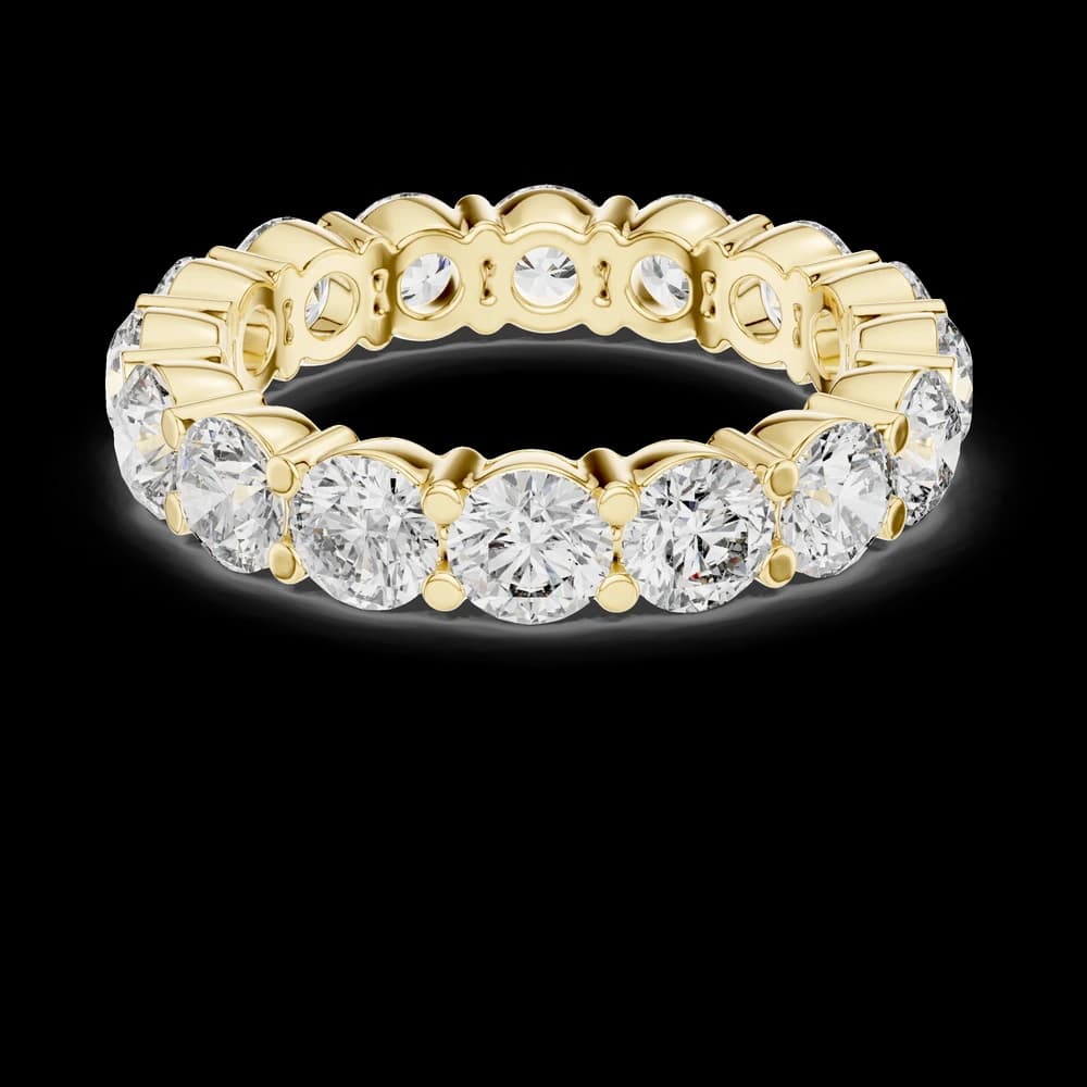 Large Round Shared-Prong Diamond Eternity Band - Image 3 Large Round Shared-Prong Diamond Eternity Band, view 3 of 6