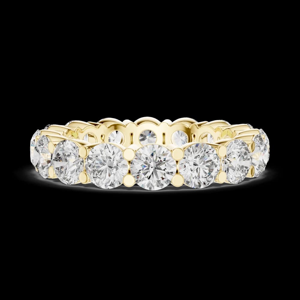 Large Round Shared-Prong Diamond Eternity Band - Image 6 Large Round Shared-Prong Diamond Eternity Band, view 6 of 6