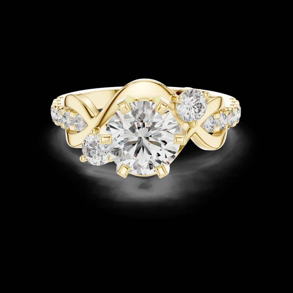 Starry Skies Lab Grown Diamond Scattered Ring - Image 3 Starry Skies Lab Grown Diamond Scattered Ring, view 3 of 6
