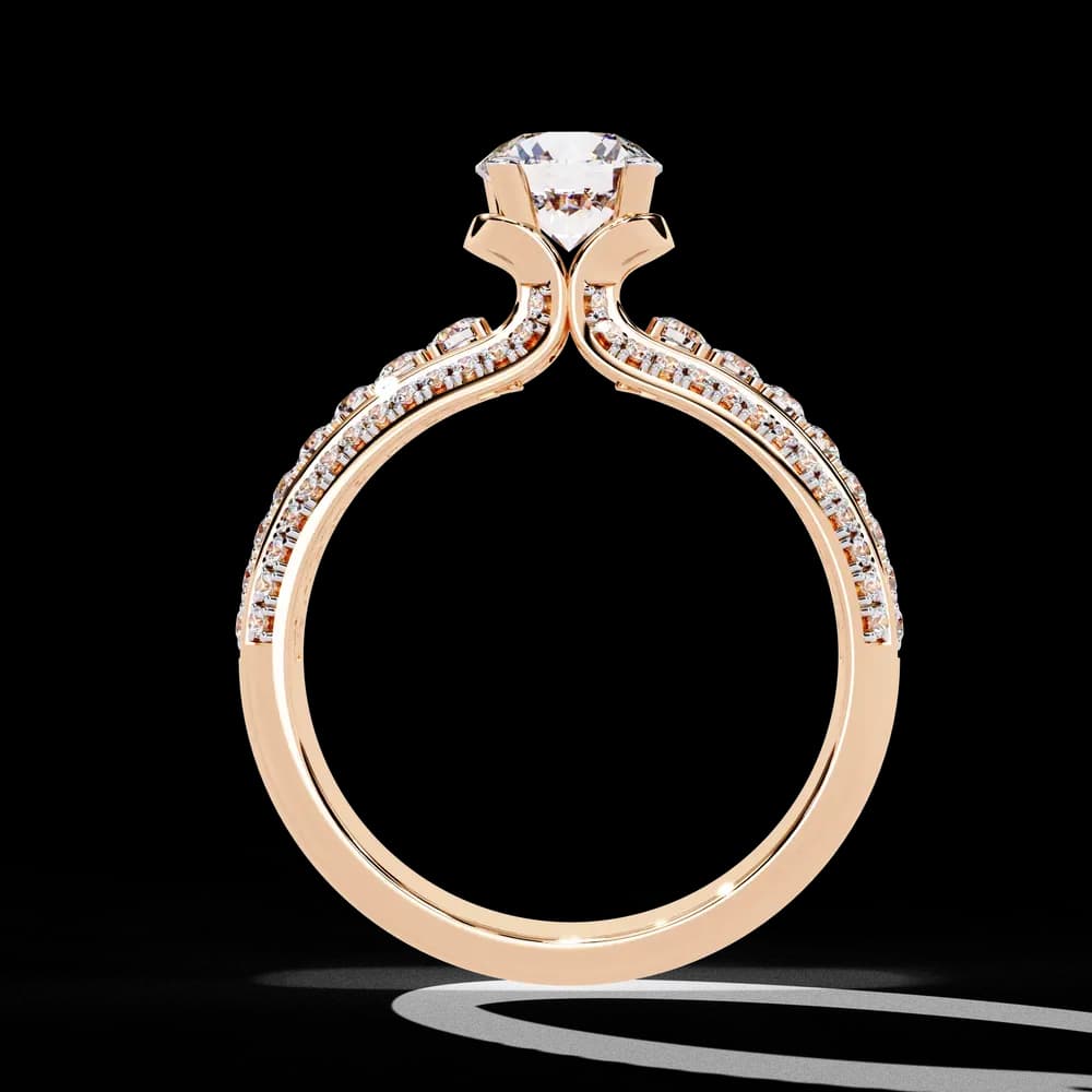 Statement Bridal Ring with Lab Grown Diamonds - Image 10 Statement Bridal Ring with Lab Grown Diamonds, view 10 of 10