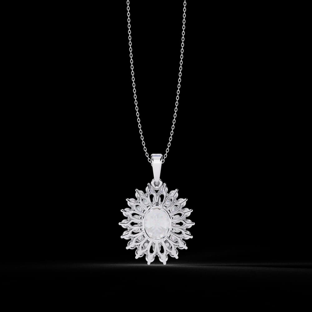 Statement Lab Grown Diamond Pendant Necklace - Image 3 Statement Lab Grown Diamond Pendant Necklace, view 3 of 4