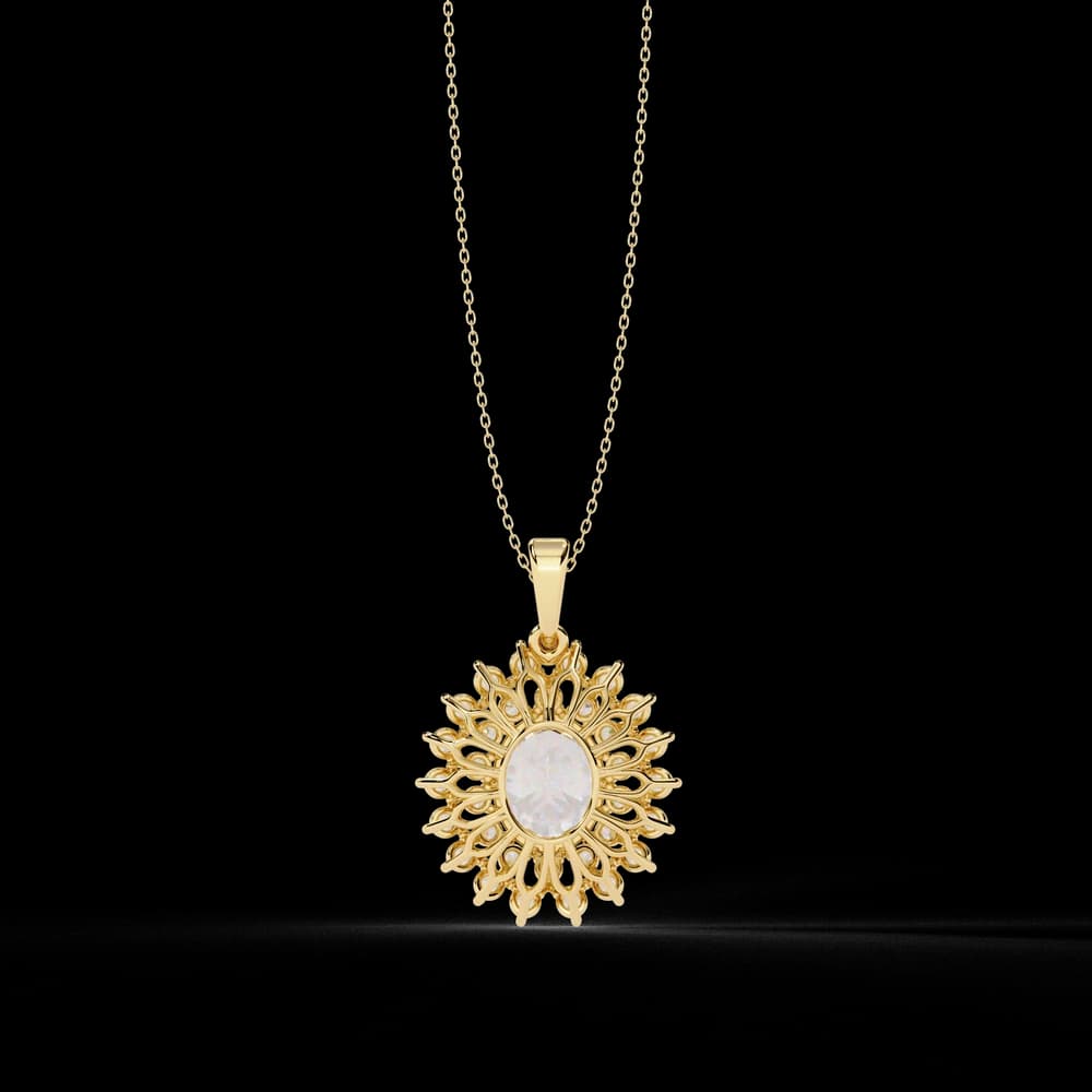 Statement Lab Grown Diamond Pendant Necklace - Image 4 Statement Lab Grown Diamond Pendant Necklace, view 4 of 4