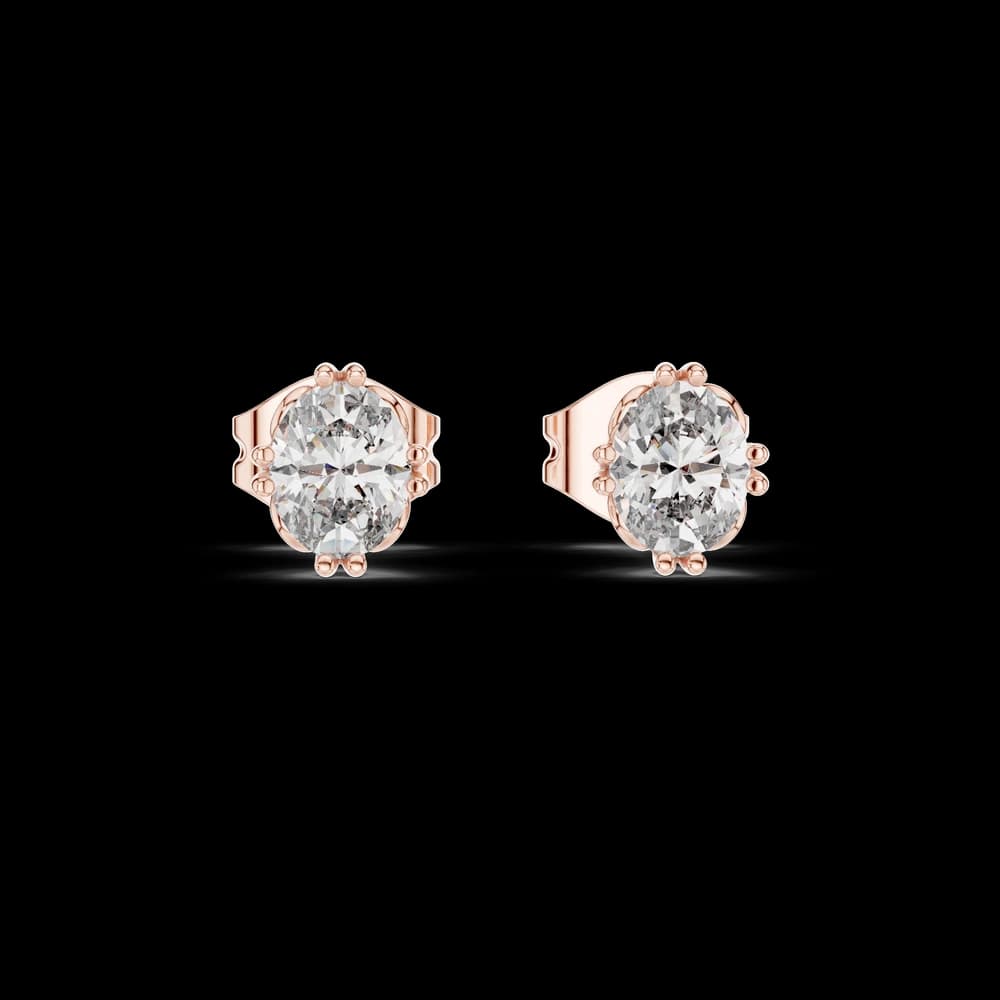 Statuesque Lab grown diamond Earrings motif - Image 2 Statuesque Lab grown diamond Earrings motif, view 2 of 4