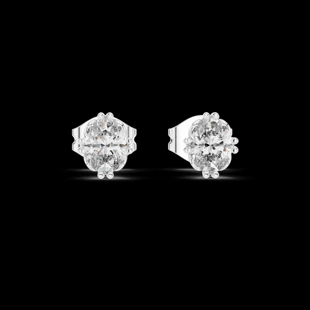 Statuesque Lab grown diamond Earrings motif - Image 3 Statuesque Lab grown diamond Earrings motif, view 3 of 4