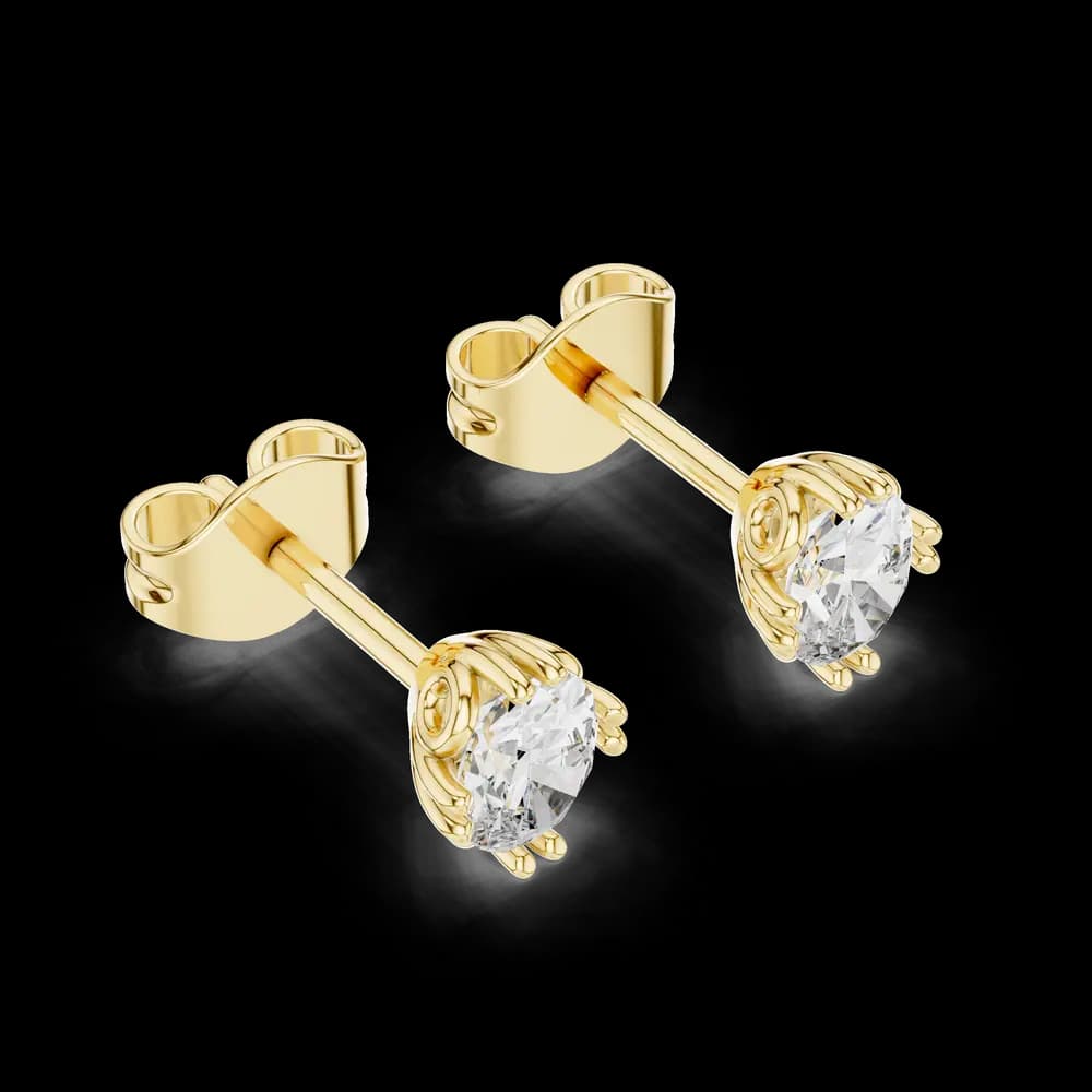 Statuesque Lab grown diamond Earrings motif - Image 4 Statuesque Lab grown diamond Earrings motif, view 4 of 4