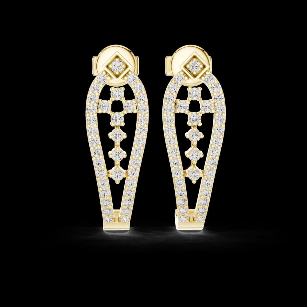 Stellar Oval Cut Lab Grown Diamond Earrings - Image 1 Stellar Oval Cut Lab Grown Diamond Earrings, view 1 of 4