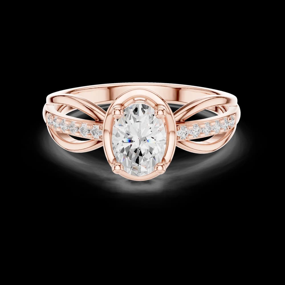 Stellar Oval Lab Grown Diamond Ring - Image 1 Stellar Oval Lab Grown Diamond Ring, view 1 of 6