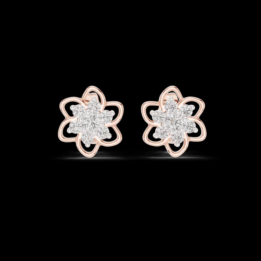 Sterling Lab grown diamond Earrings piece - Image 2 Sterling Lab grown diamond Earrings piece, view 2 of 7