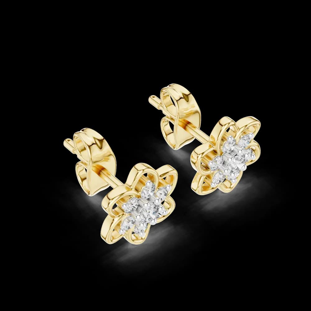 Sterling Lab grown diamond Earrings piece - Image 6 Sterling Lab grown diamond Earrings piece, view 6 of 7