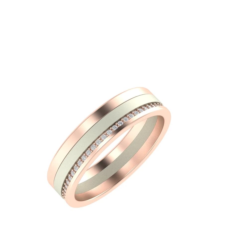 Stria Luxe Men's Lab Grown Diamond Ring - Image 1 Stria Luxe Men's Lab Grown Diamond Ring, view 1 of 4