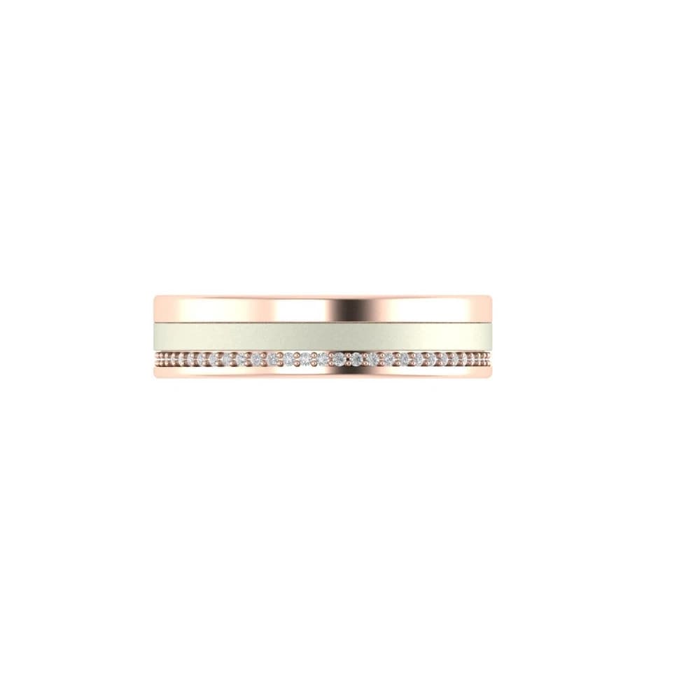 Stria Luxe Men's Lab Grown Diamond Ring - Image 2 Stria Luxe Men's Lab Grown Diamond Ring, view 2 of 4
