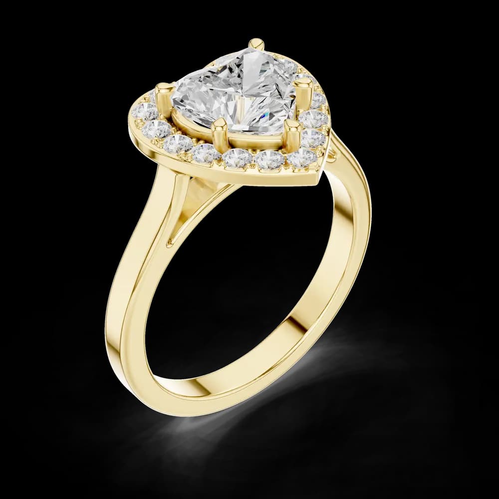 Structured Crown Lab Grown Diamond Ring - Image 5 Structured Crown Lab Grown Diamond Ring, view 5 of 6