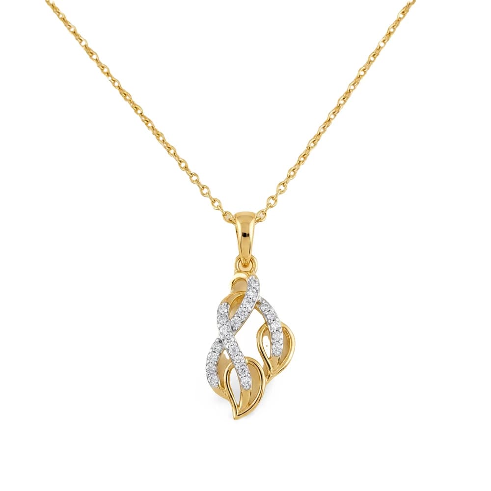 Stunning Halo Necklace Lab Grown Diamond Pendant - Image 1 Stunning Halo Necklace Lab Grown Diamond Pendant, view 1 of 5