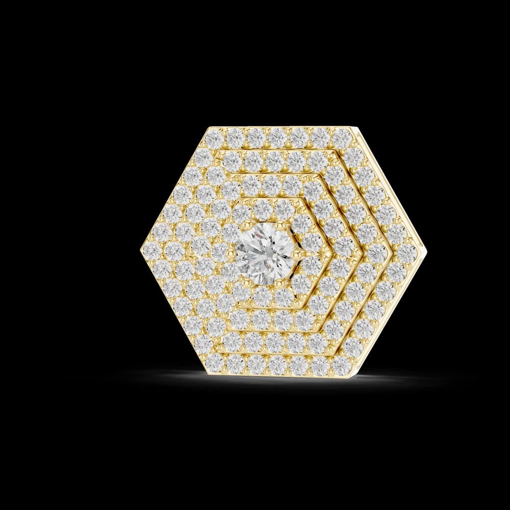 Stunning Infinity Cluster Lab Grown Diamond Pendant - Image 1 Stunning Infinity Cluster Lab Grown Diamond Pendant, view 1 of 2