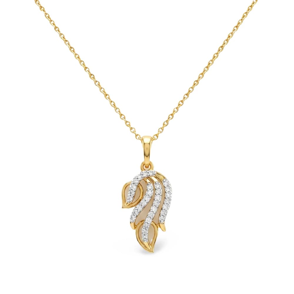 Stylish Vertical Bar Lab Grown Diamond Pendant - Image 1 Stylish Vertical Bar Lab Grown Diamond Pendant, view 1 of 5