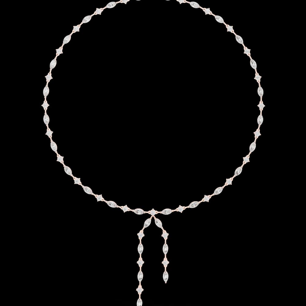 Sublime Classic-Cut Marquise Lab Grown Necklace - Image 1 Sublime Classic-Cut Marquise Lab Grown Necklace, view 1 of 6