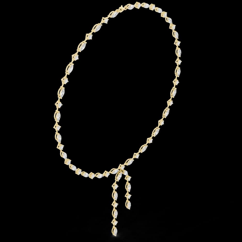 Sublime Classic-Cut Marquise Lab Grown Necklace - Image 4 Sublime Classic-Cut Marquise Lab Grown Necklace, view 4 of 6