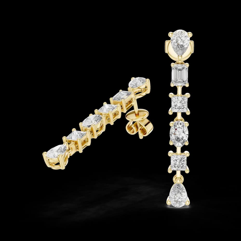 Subtle Dot Lab Grown Diamond Earrings - Image 2 Subtle Dot Lab Grown Diamond Earrings, view 2 of 4