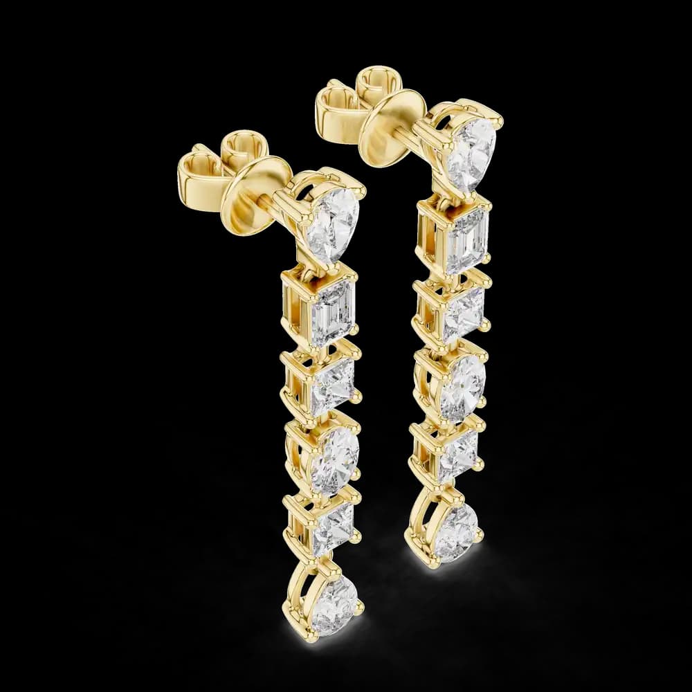 Subtle Dot Lab Grown Diamond Earrings - Image 3 Subtle Dot Lab Grown Diamond Earrings, view 3 of 4