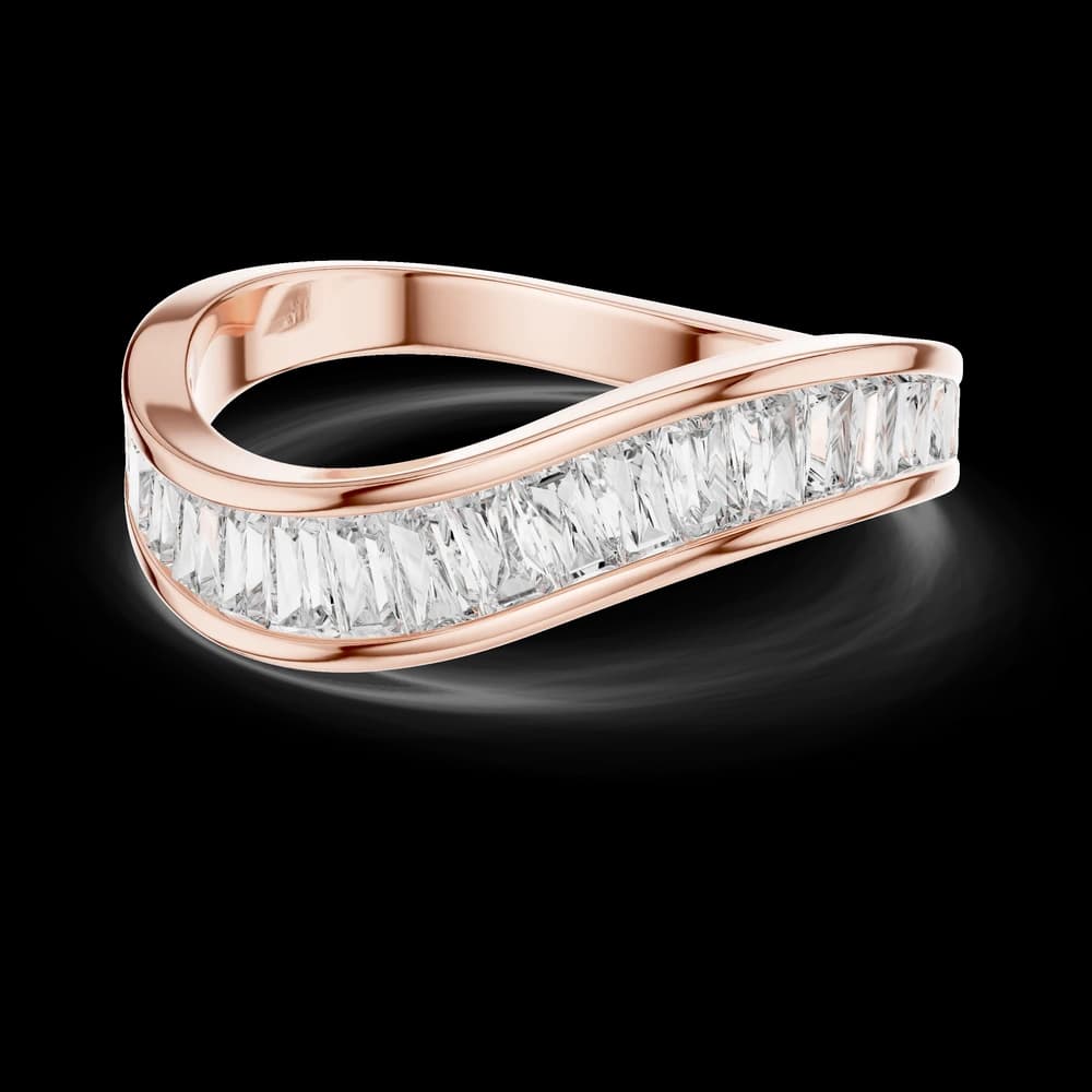 Subtle Tapered Lab grown diamond Ring - Image 1 Subtle Tapered Lab grown diamond Ring, view 1 of 5