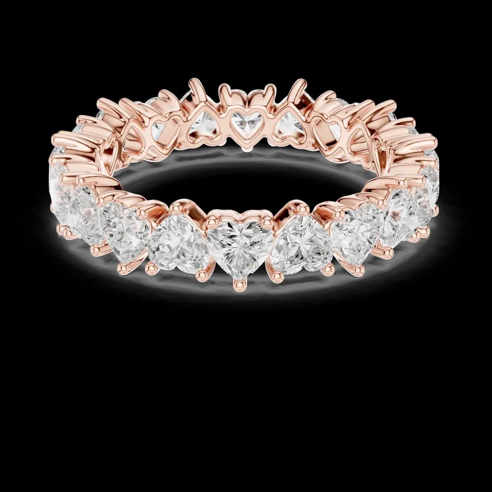 Prong-Set Heart Lab Grown Diamond Ring - Image 4 Prong-Set Heart Lab Grown Diamond Ring, view 4 of 9