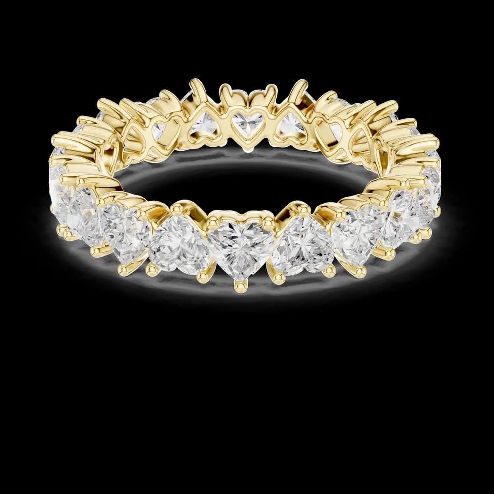 Prong-Set Heart Lab Grown Diamond Ring - Image 6 Prong-Set Heart Lab Grown Diamond Ring, view 6 of 9